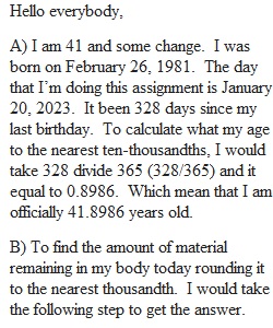 Unit 3 Discussion